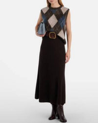 Lisa Yang - Yasmin Argyle Cashmere Sweater Vest