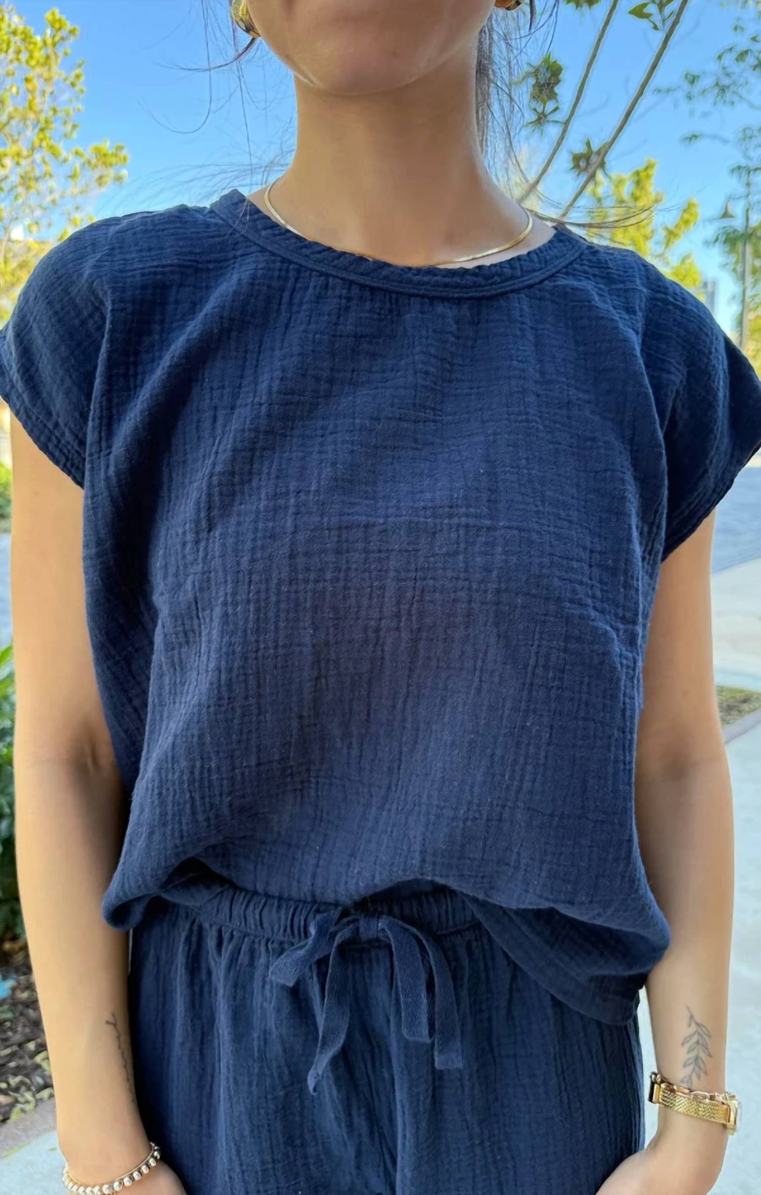 Bobi - Short Sleeve Dolman Top