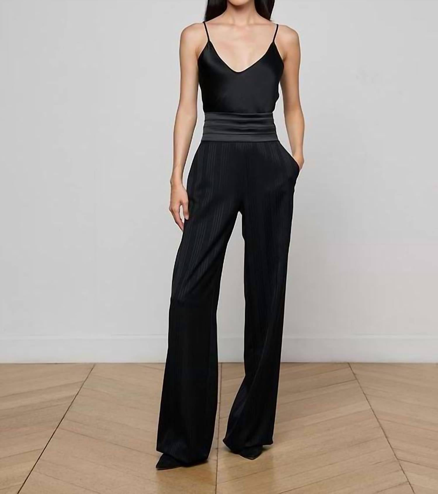 L'Agence - Minerva Cummerbund Trouser