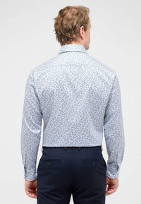 Eterna - Floral Print Modern Fit Cutaway Collar Shirt