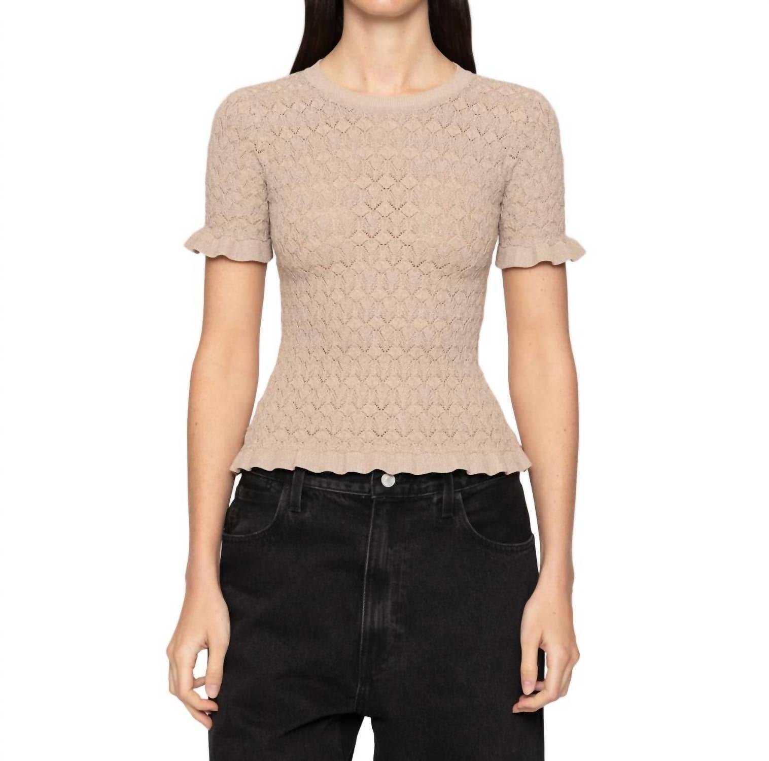 Sea - Ruby Woven Knit Top