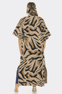 Sjk Fashion - Printed Cardigan