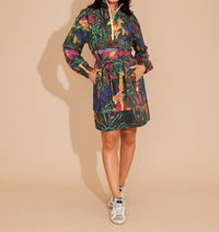 Alden Adair Logan Mini Dress in animal kingdom - women's dress