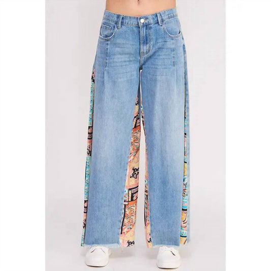 Jade By Jane - Paisley Patchwork Jeans