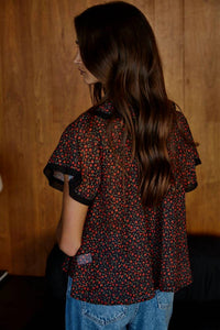 By Together - Floral Print Collared Top
