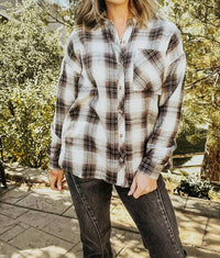 Be Cool - Button Down Plaid Flannel Shirt