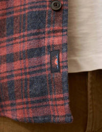 Faherty Heirloom Portuguese Flannel Shirt in porto covo plaid - men's long sleeve top - view 4