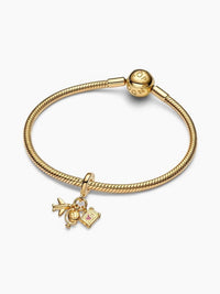 Pandora - Women's Airplane Globe & Suitcase Triple Dangle Charm