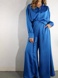 Mulla - Satin Long Sleeve Top