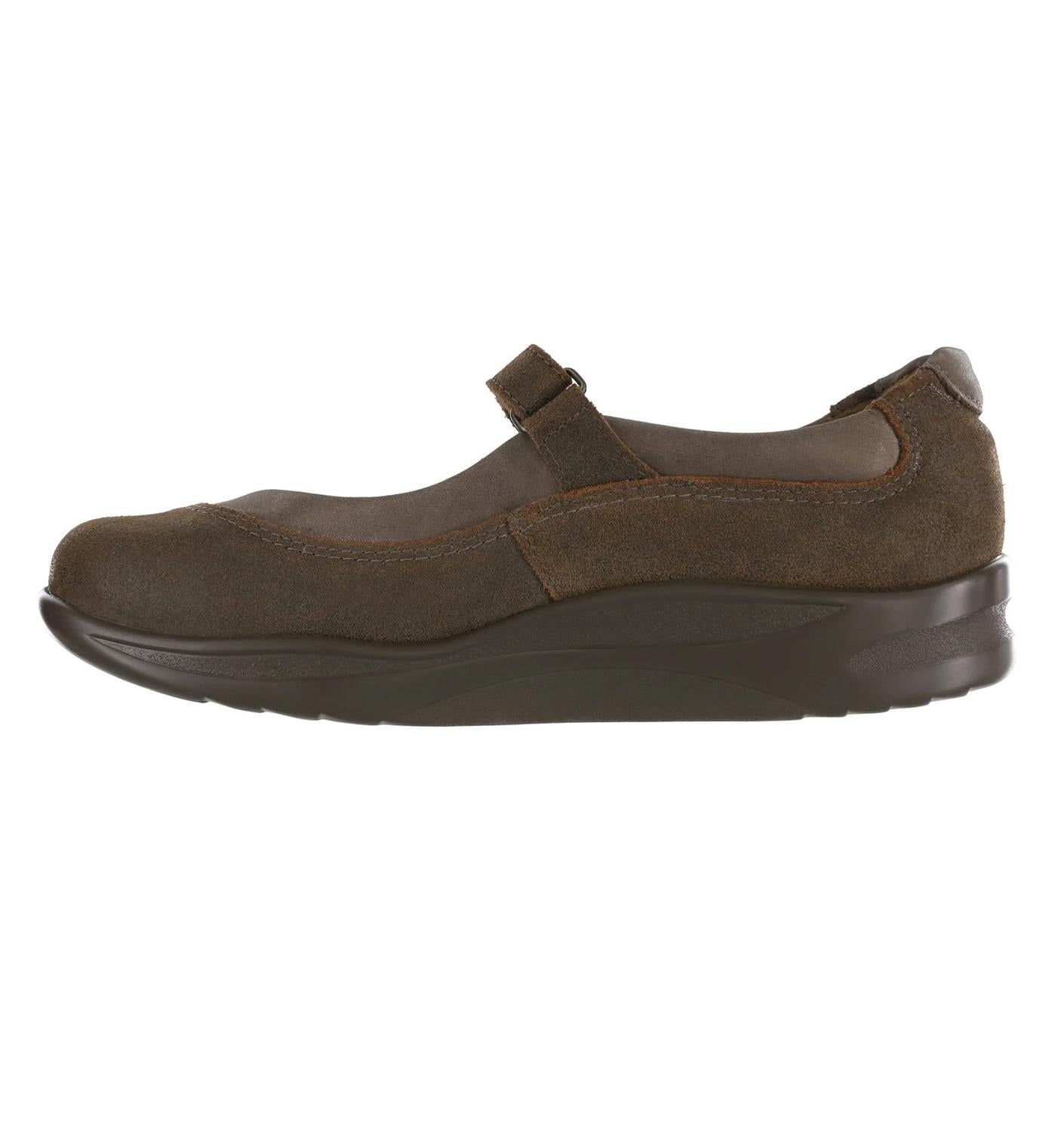 SAS Women's Step Out Mary Jane Shoe in brown - women's flats - detail view
