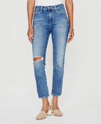 Ag Jeans - Mari Crop Mid-rise Slim Straight Jean