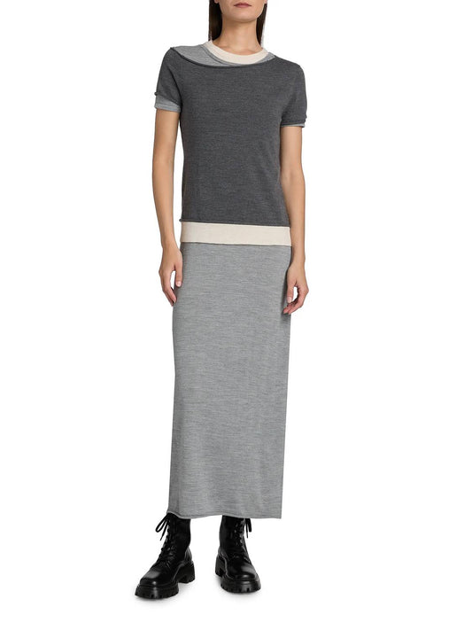 Staud - Lyric Merino Wool-nylon Maxi Dress