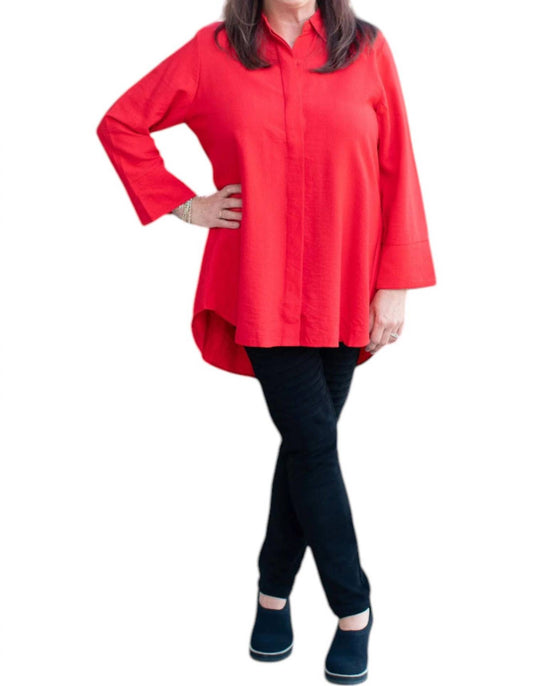 Boho Chic - Long Sleeve Button Up Top