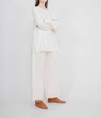 Corinne Collection Mira Tunic in ivory - women's shirt - detail view