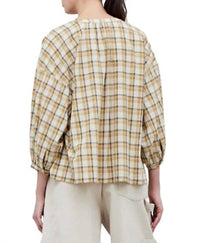 Grade & Gather - Women's Cotton Plaid Blous