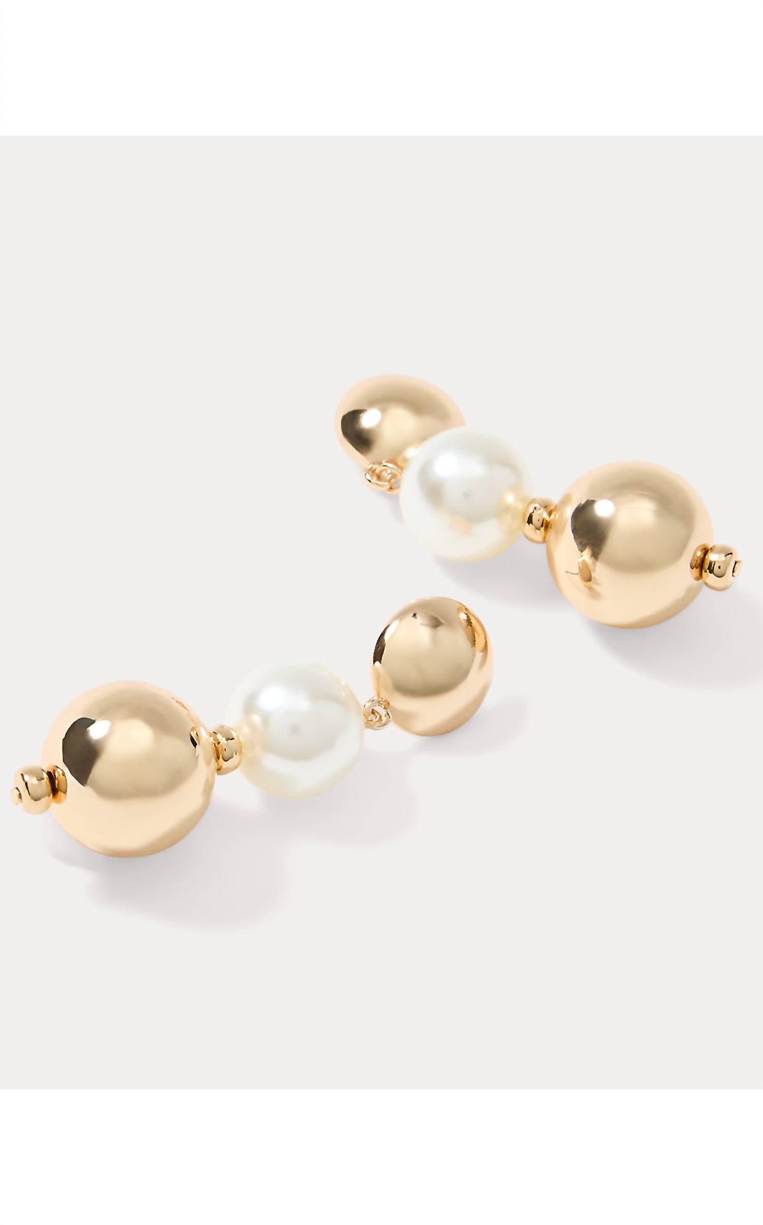 Lilly Pulitzer Women's Moonlight Magic Earrings in gold metallic - women's jewelry