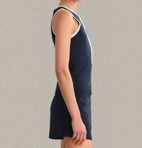 525 America - Maren Contrast Henley Tank