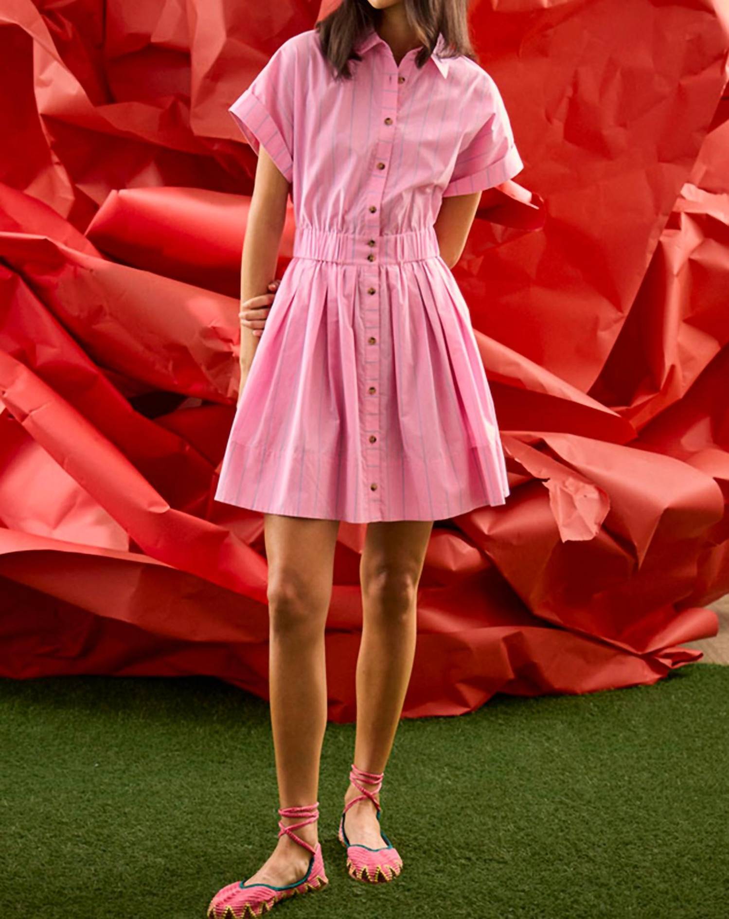 Hunter Bell - Watermelon Stripe Howard Dress
