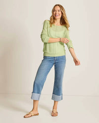 Tommy Bahama - Cedar Linen Long-sleeve Bateau-neck Sweater