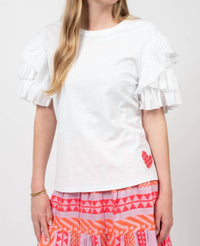 Ivy Jane - Ruffled Sleeve Heart Tee