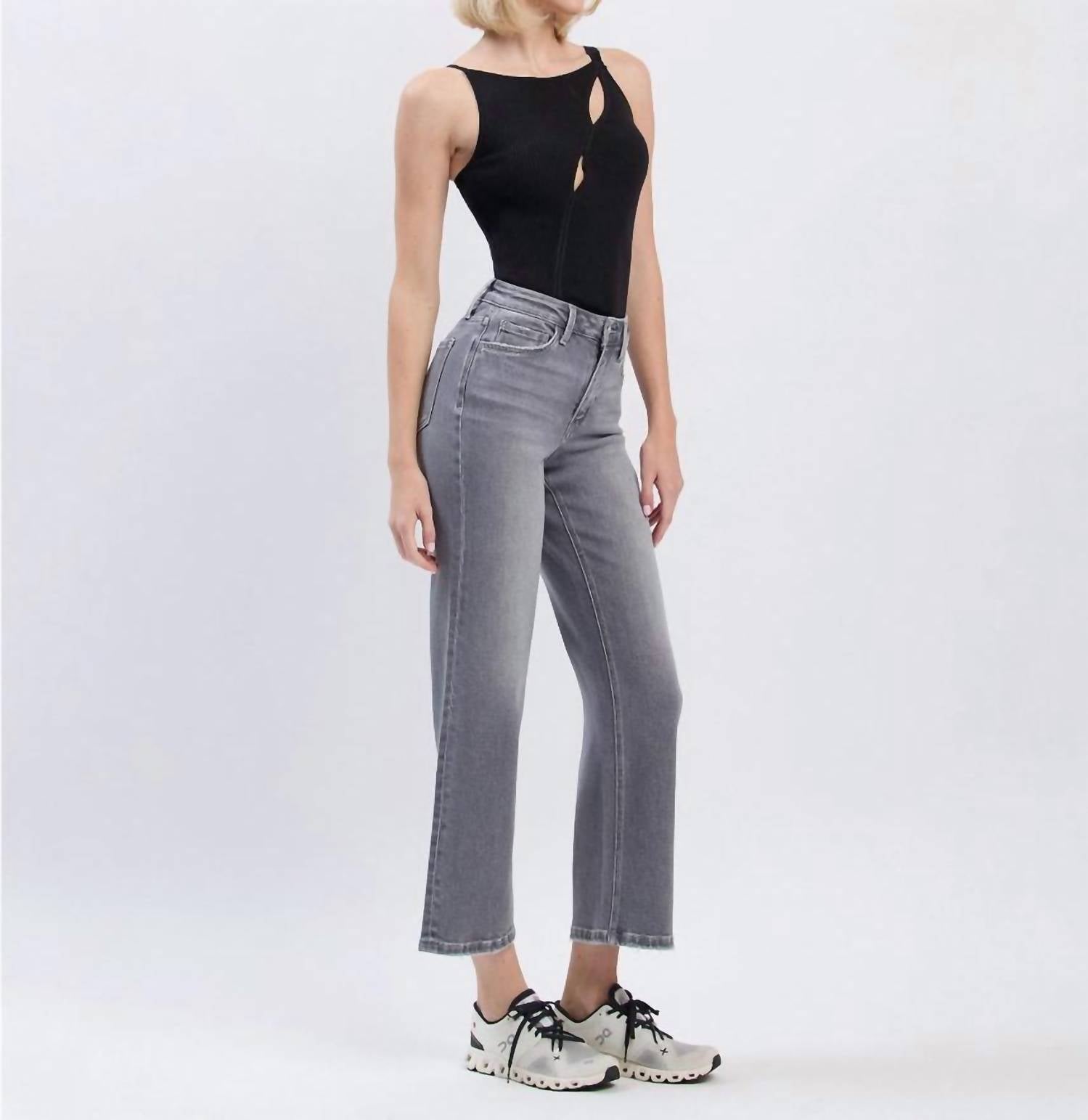 Vervet By Flying Monkey - High Rise Ankle Slim Wide Leg Jeans