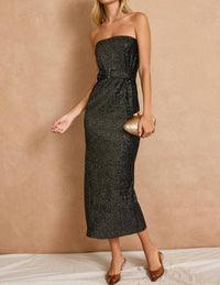 Dress Forum - Midnight Muse Velvet Strapless Dress