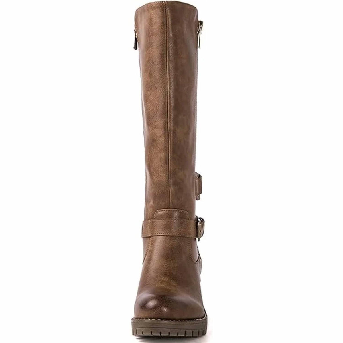 Globalwin - Women's Knee High Chunky Low Heel Boots