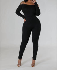 Good Time Usa - Look But Don't Touch Back Out Off Shoulder Jumpsuit