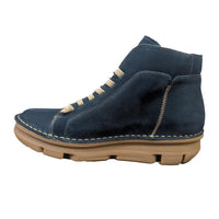 OnFoot Women's Touch Lace Up Boot in marino nubuk - women's shoe - detail view