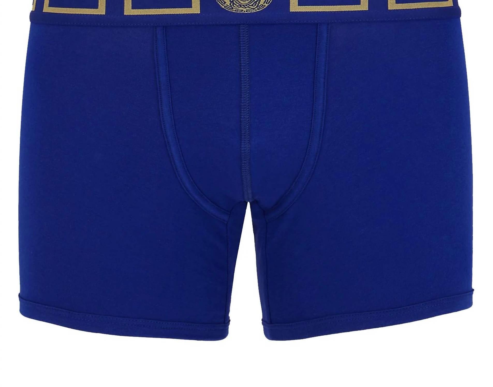 Versace - Men's Long Trunk With Greca Border