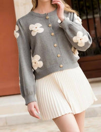 Thml - Floral Knit Cardigan