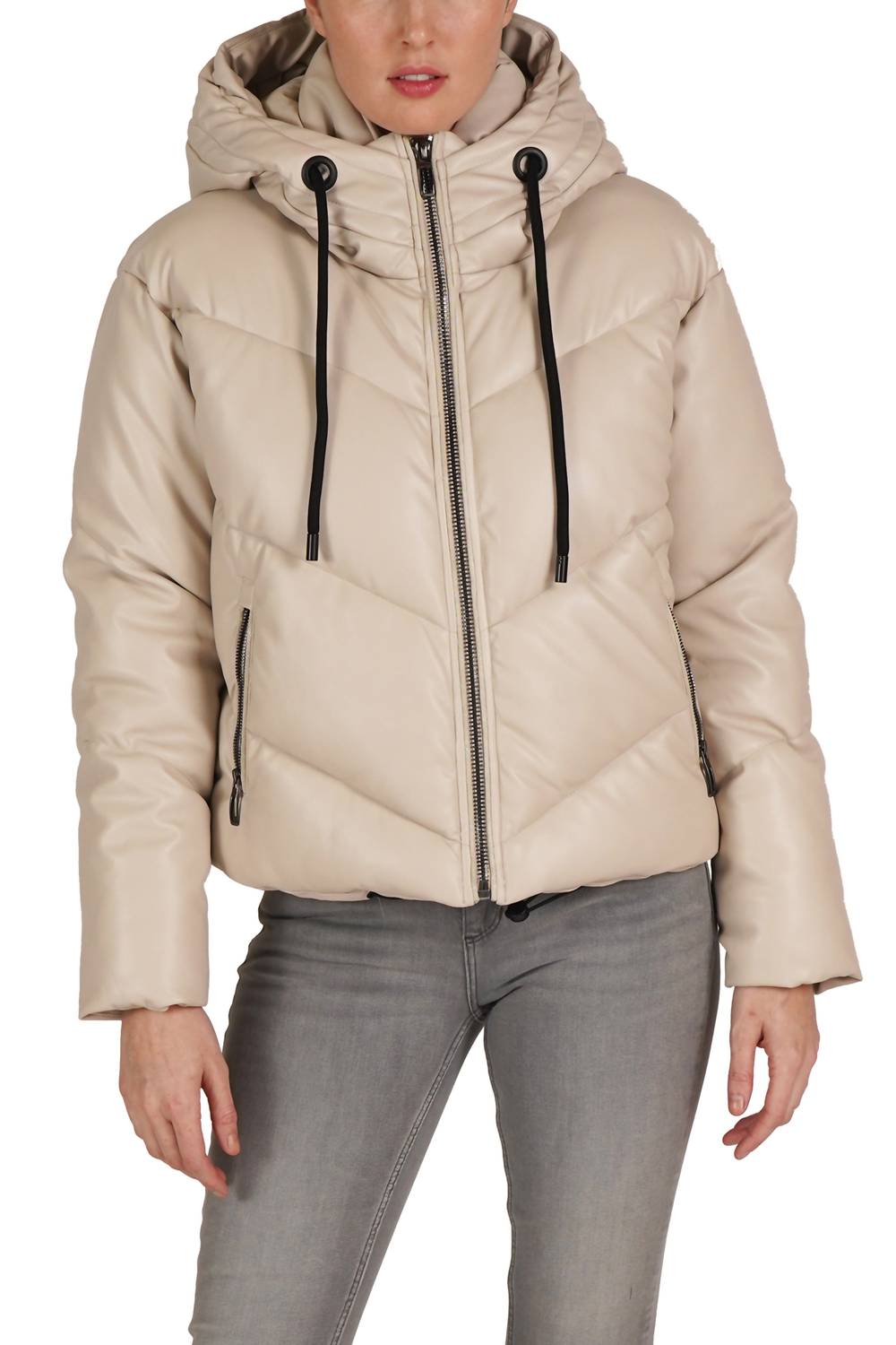 Love Token - Long Sleeve Hooded Puffer Jacket