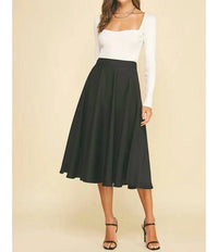 Pinch - Silky Midi Skirt