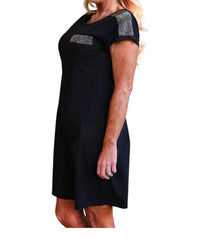 Nu-Look - Sequin Chic Knit T-Shirt Dress