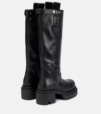Rick Owens - Women's Pull On Leather Knee Hi Boots