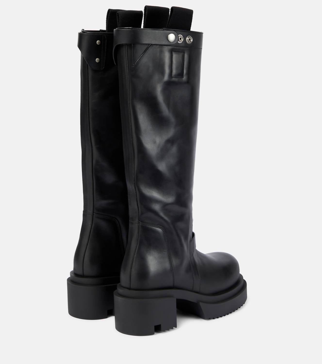 Rick Owens - Women's Pull On Leather Knee Hi Boots