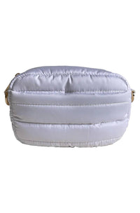 AHDORNED Women's Ella Quilted Puffer Bag in white - women's bag