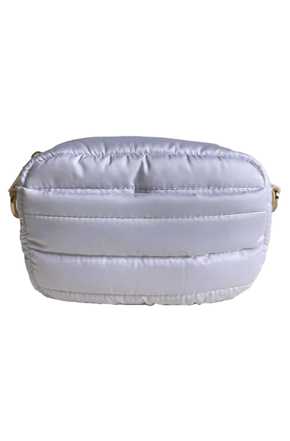 AHDORNED Women's Ella Quilted Puffer Bag in white - women's bag