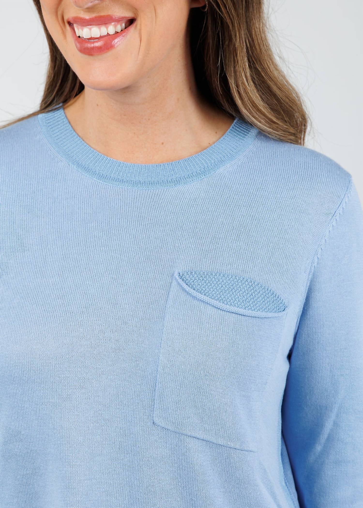 Peace Of Cloth - Metallic Pocket Crew Sweater