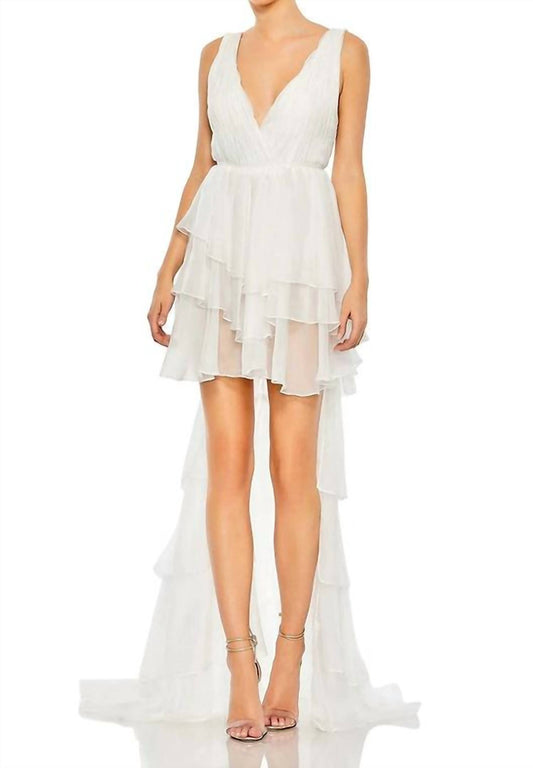 Mac Duggal - Ruffle High-low Gown