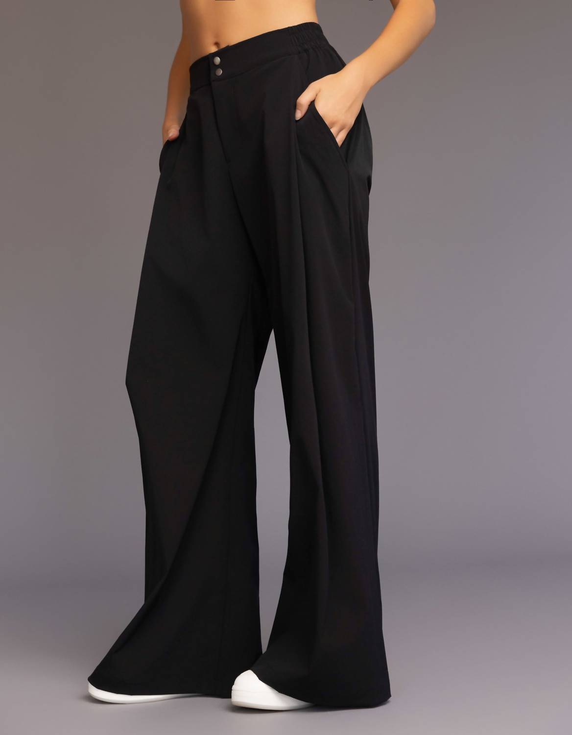HEROINE SPORT Daja Wide-leg Performance Pants in black - women's pants - view 5