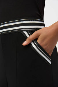 Joseph Ribkoff - Striped Embellished Crop Culotte Pants