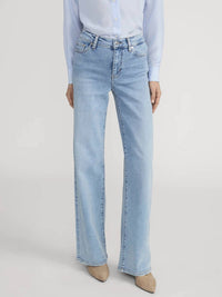 FRAME Le Slim Palazzo Jeans in ripple - women's jeans