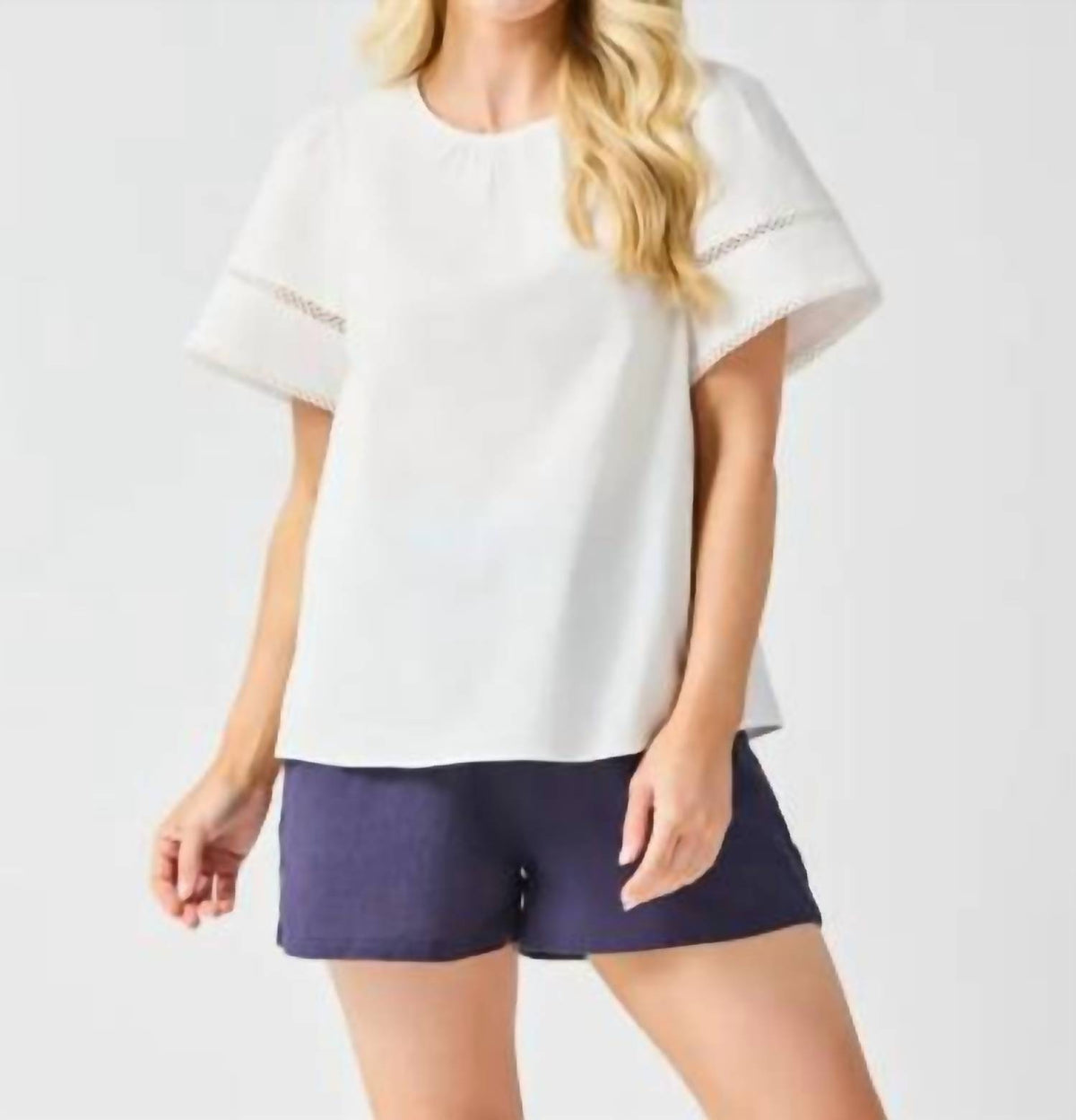 Mary Square - Tabby Flutter Sleeves Top