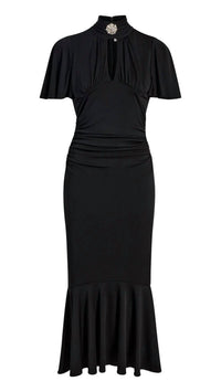 cinq a sept Rosita Trumpet Dress in black - women's dress - view 5