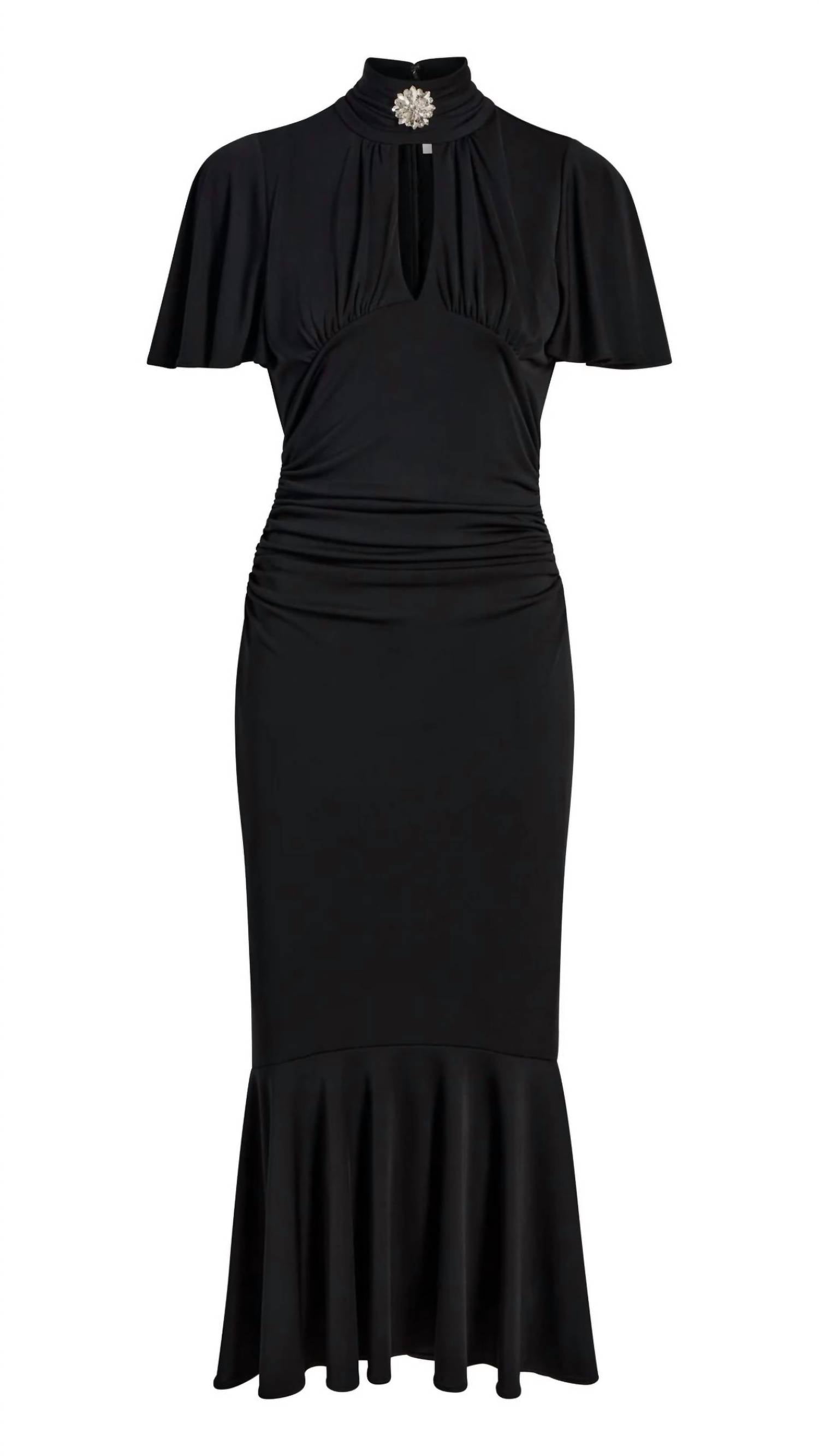 cinq a sept Rosita Trumpet Dress in black - women's dress - view 5