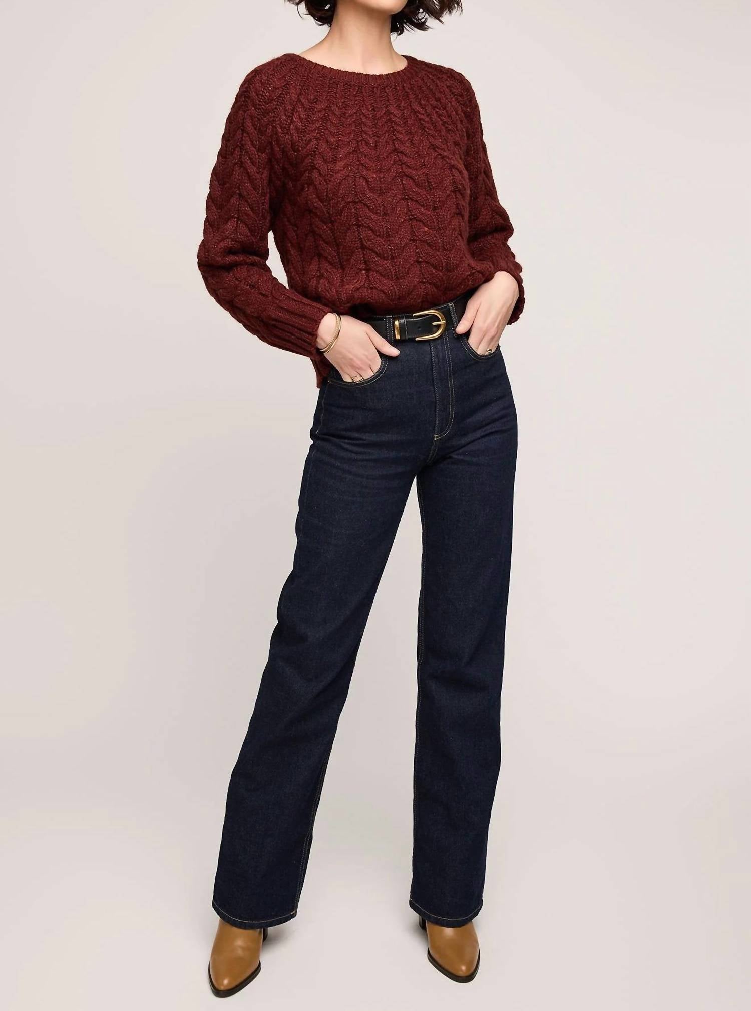 Gentle Fawn Lorenzo Sweater in mahogany - women's sweater - view 4