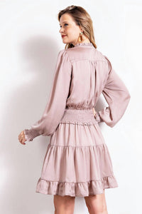 Easel - Carmela Satin Dress