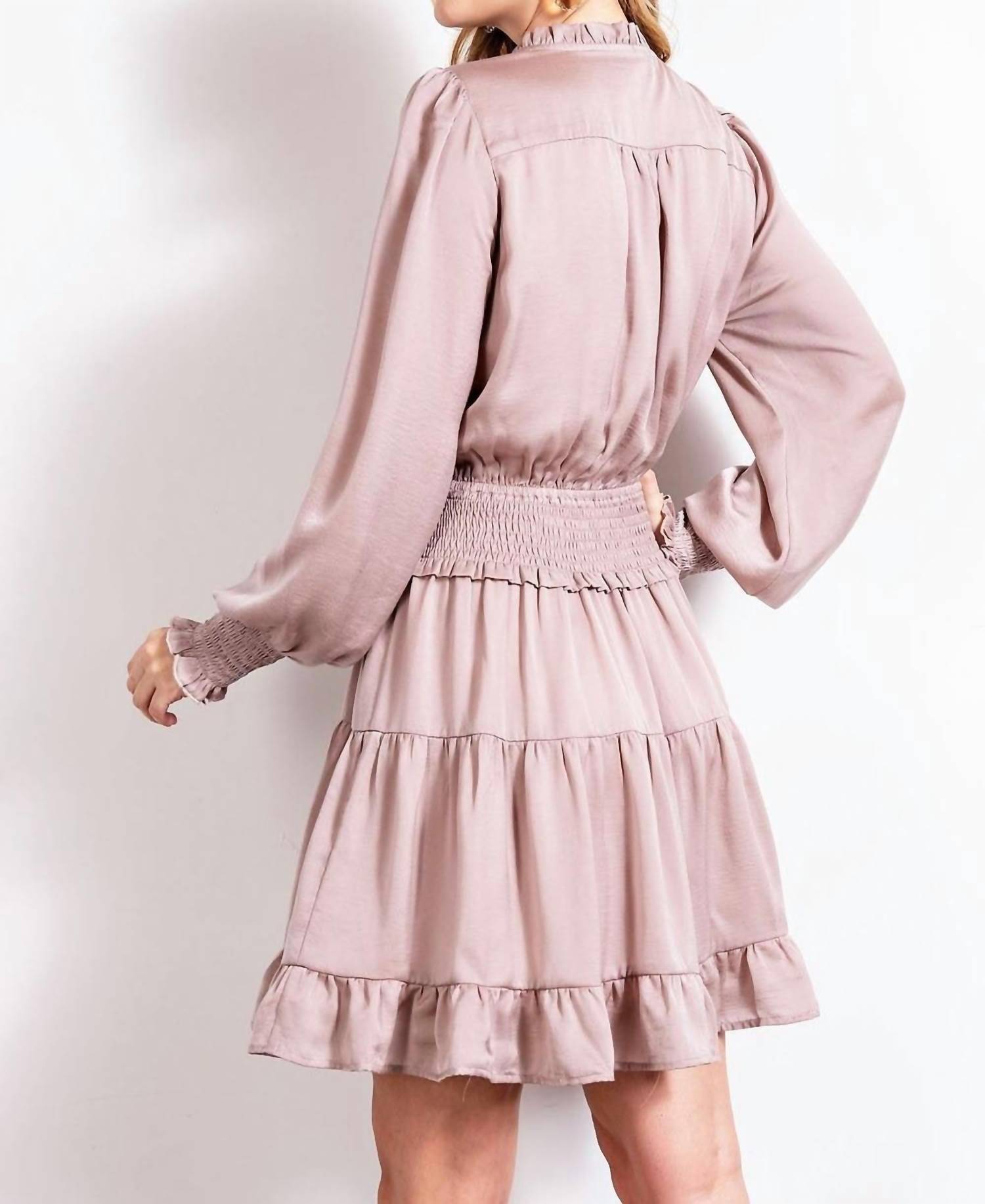 Easel - Carmela Satin Dress