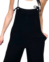 Final Touch - Lightweight Wide Leg Cropped Jumpsuit